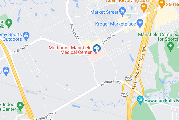 Methodist Mansfield Medical Center Map Location